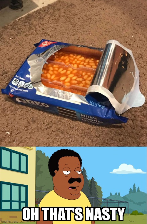 Weird food memes | image tagged in 4058b7a1736ecd7d596f2113e90c3926 jpg,cleveland brown oh that's nasty | made w/ Imgflip meme maker