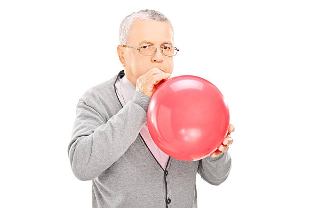 Blowing up balloons Blank Meme Template