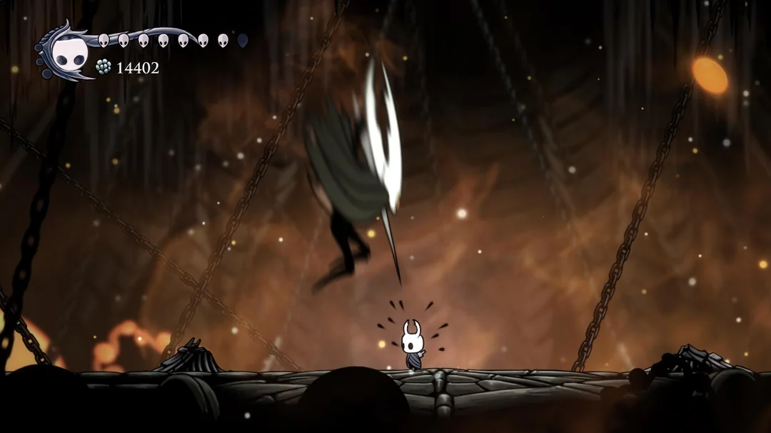 Hollow Knight jumping the Knight Blank Meme Template