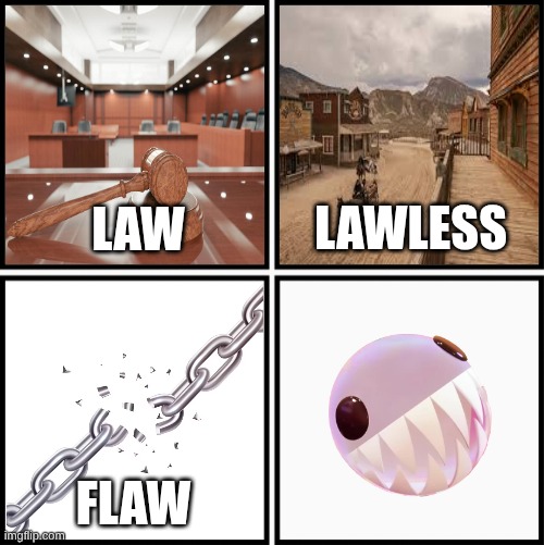 Law Lawless Flaw Flawless Meme | image tagged in law lawless flaw flawless meme | made w/ Imgflip meme maker
