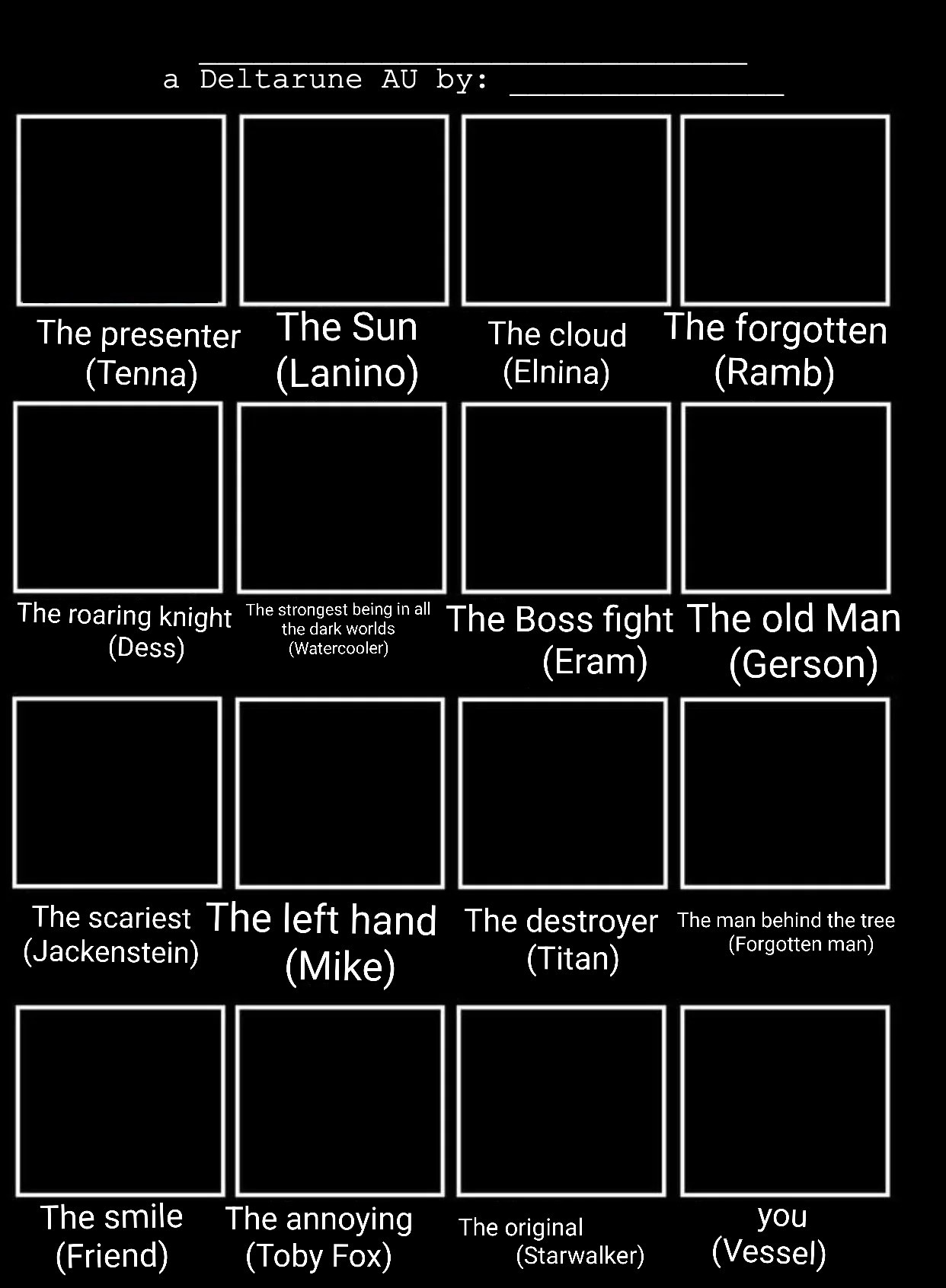 Deltarune au 2 Blank Meme Template