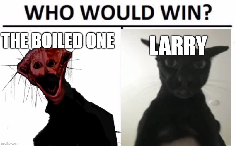 who would win | the boiled one; larry | image tagged in memes,who would win | made w/ Imgflip meme maker