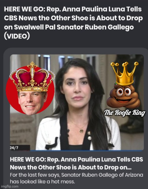 Anna Luna looking into the Roofie King | The Roofie King | image tagged in screenshot_20260418_005702_chrome jpg,eric andre,poop | made w/ Imgflip meme maker