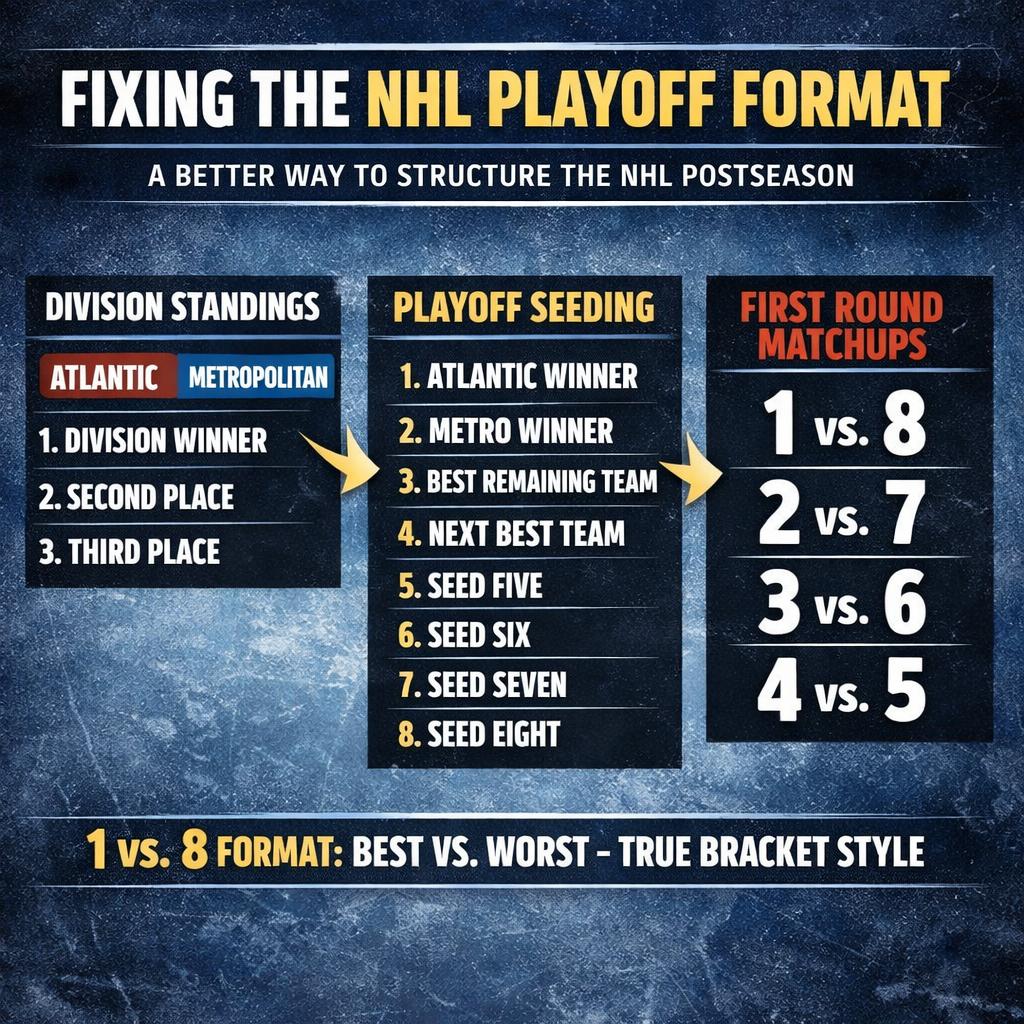 nhl playoff format Blank Meme Template