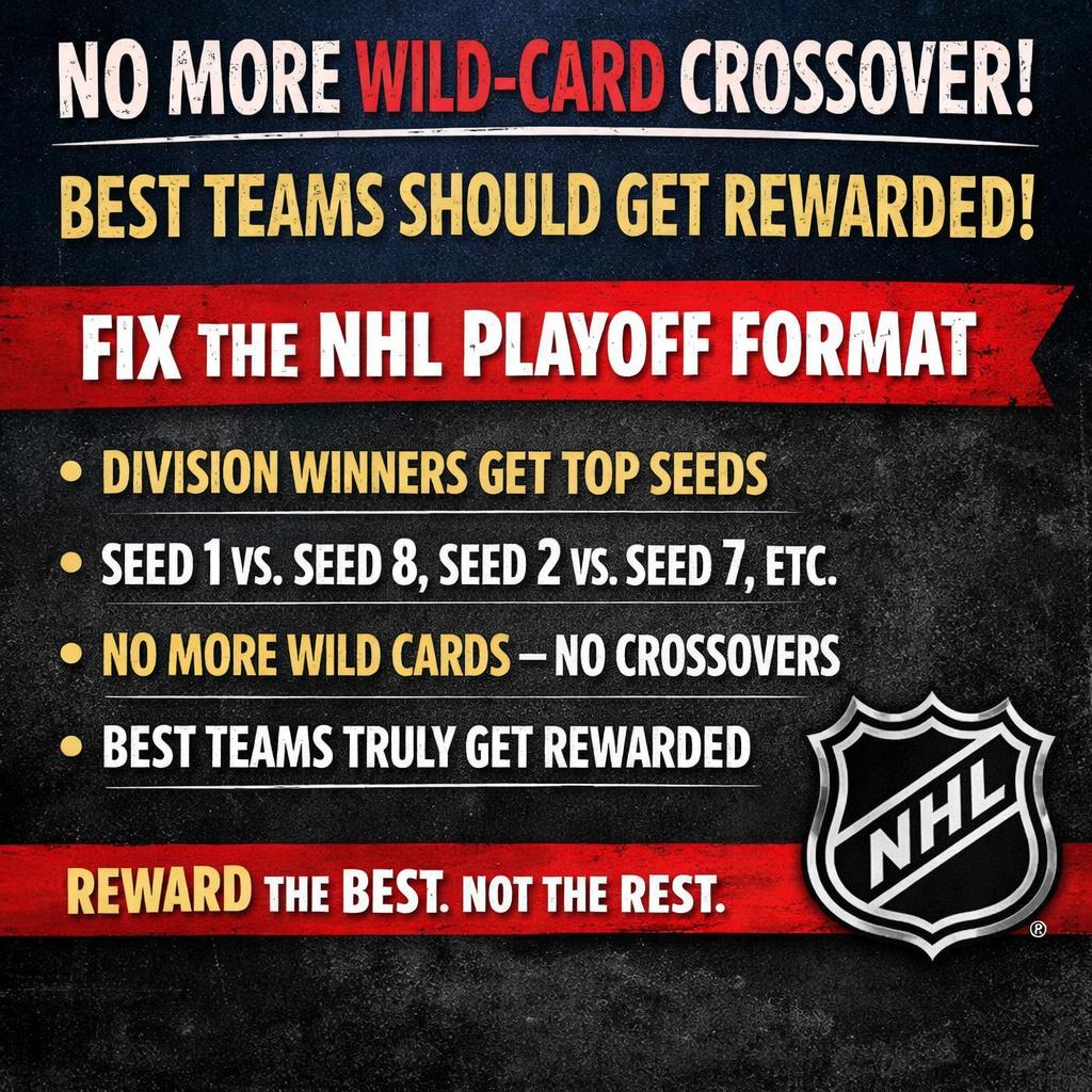 No more wild-card crossover. BEST TEAMS SHOULD GET REWARDED! htt Blank Meme Template