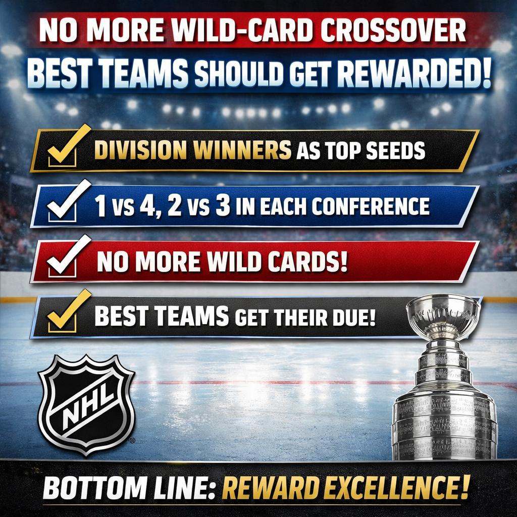 No more wild-card crossover. BEST TEAMS SHOULD GET REWARDED! htt Blank Meme Template