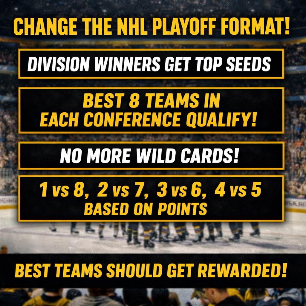 No more wild-card crossover. BEST TEAMS SHOULD GET REWARDED! htt Blank Meme Template