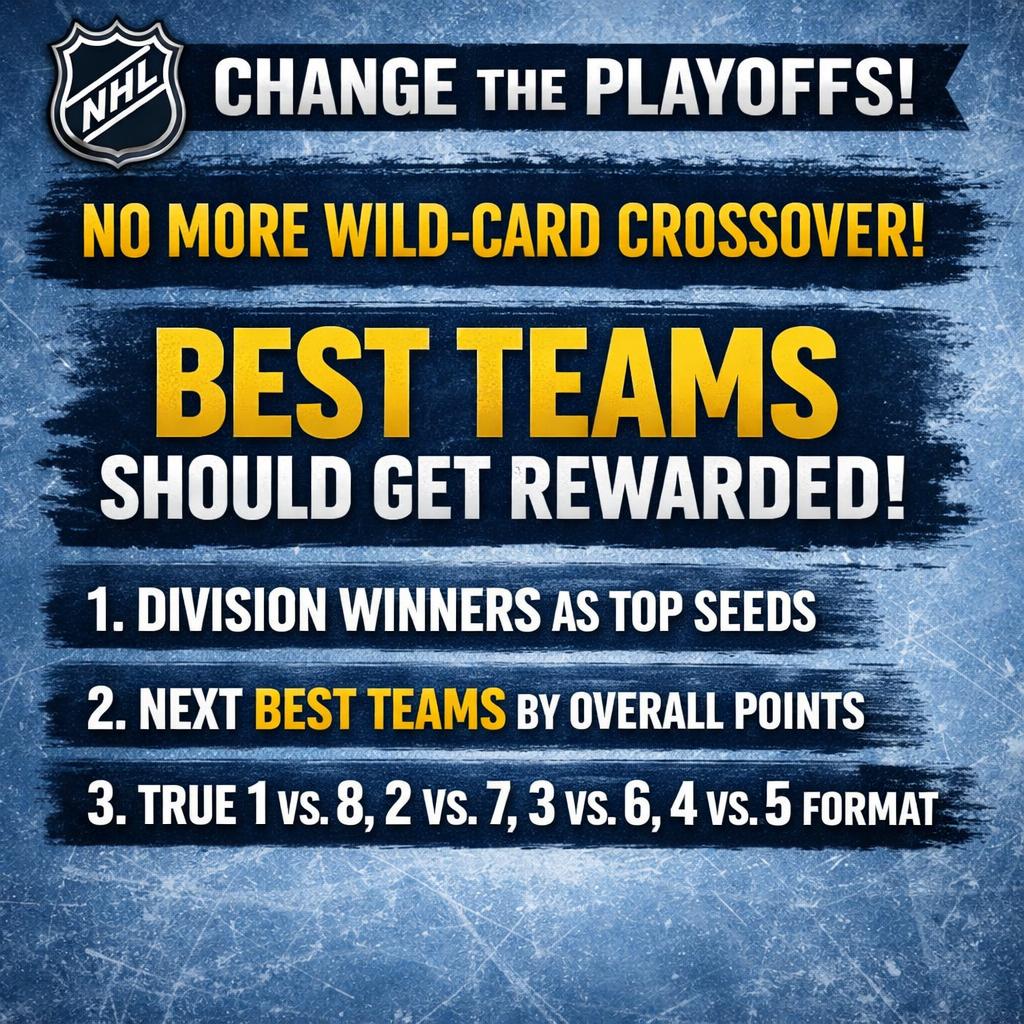 No more wild-card crossover. BEST TEAMS SHOULD GET REWARDED! htt Blank Meme Template