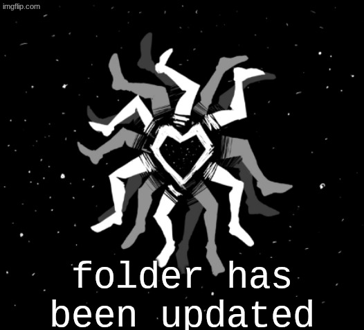 Hobo's blue star temp | folder has been updated | image tagged in hobo's blue star temp | made w/ Imgflip meme maker