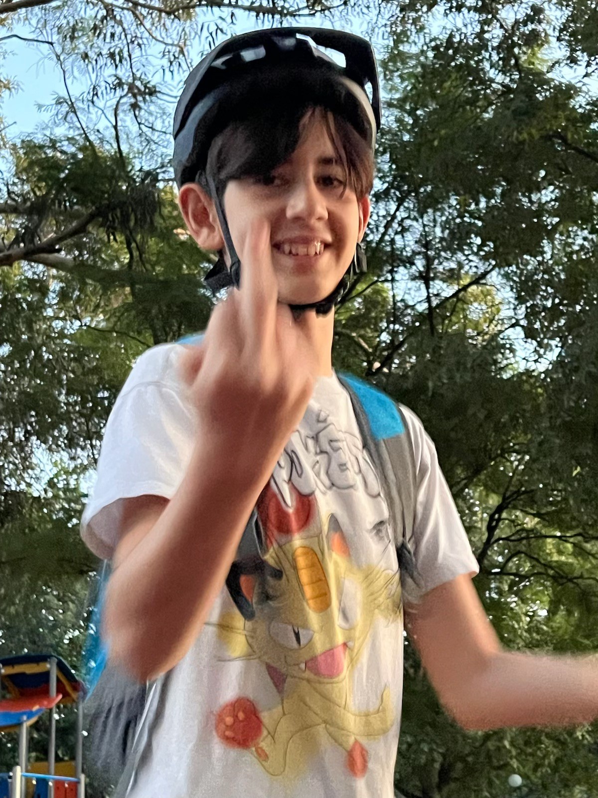 middle finger kid Blank Meme Template