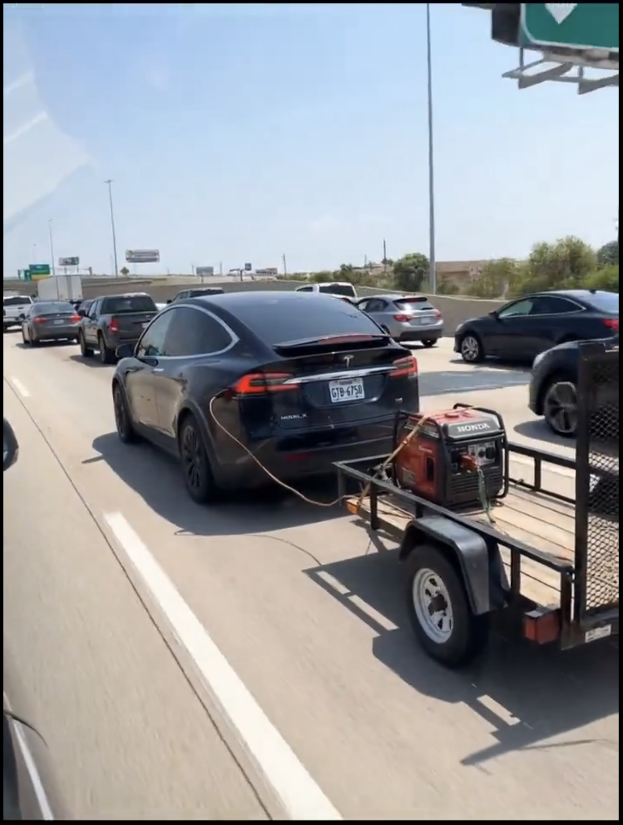 gas powered tesla Blank Meme Template