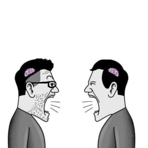 Two Small Brain men Blank Meme Template