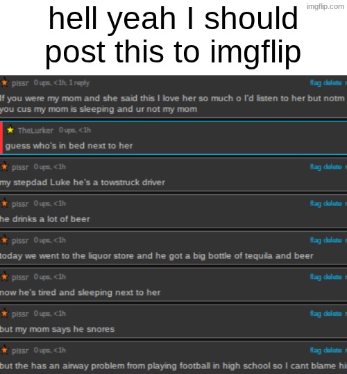 how to win an argument: spam useless info | hell yeah I should post this to imgflip | made w/ Imgflip meme maker