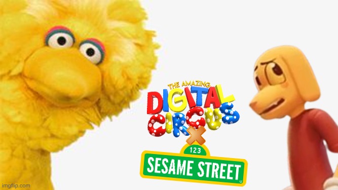 Sunny Days, Sweeping The Caine Away... | image tagged in big bird | made w/ Imgflip meme maker