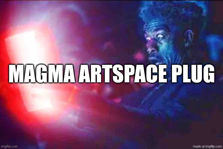 https://magma.com/s/theiiclan/profile/about | magma artspace plug | image tagged in jimmy butler horrified | made w/ Imgflip meme maker