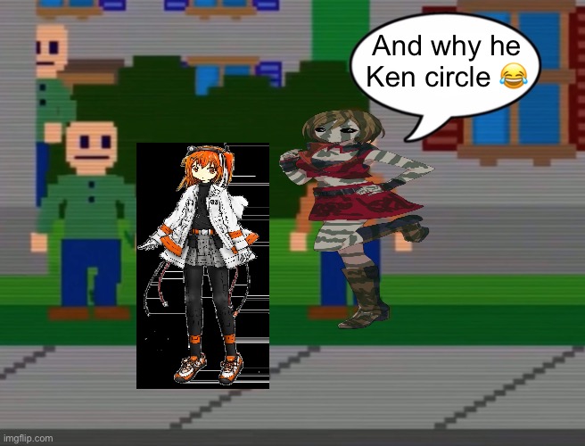 And why he Ourple | And why he Ken circle 😂 | image tagged in and why he ourple,ken block,i hate lacey flash game | made w/ Imgflip meme maker
