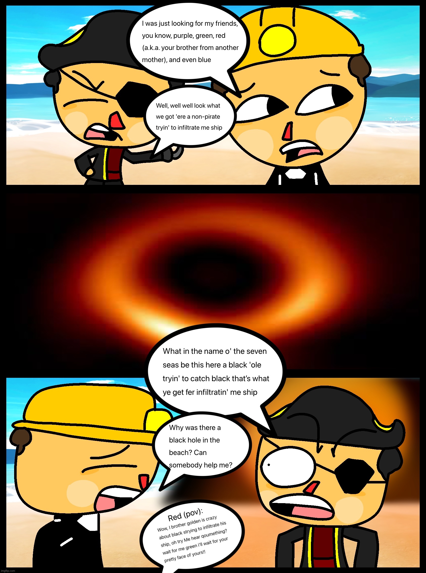 Those SpongeBob comics but with colors of the universe characters | image tagged in repost,shitpost,memes,art | made w/ Imgflip meme maker