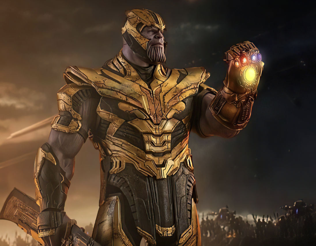 Thanos in armour Blank Meme Template