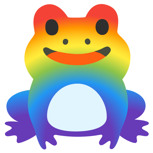 Rainbow frog Blank Meme Template