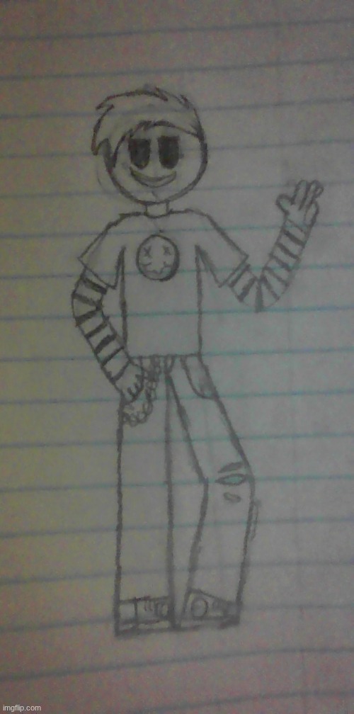 random ass dude I drew. I might make him into an oc or something, idk. | made w/ Imgflip meme maker