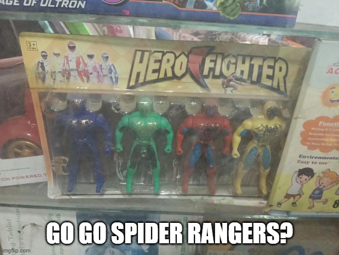Power Rangers | Go Go spider Rangers? | image tagged in you had one job | made w/ Imgflip meme maker