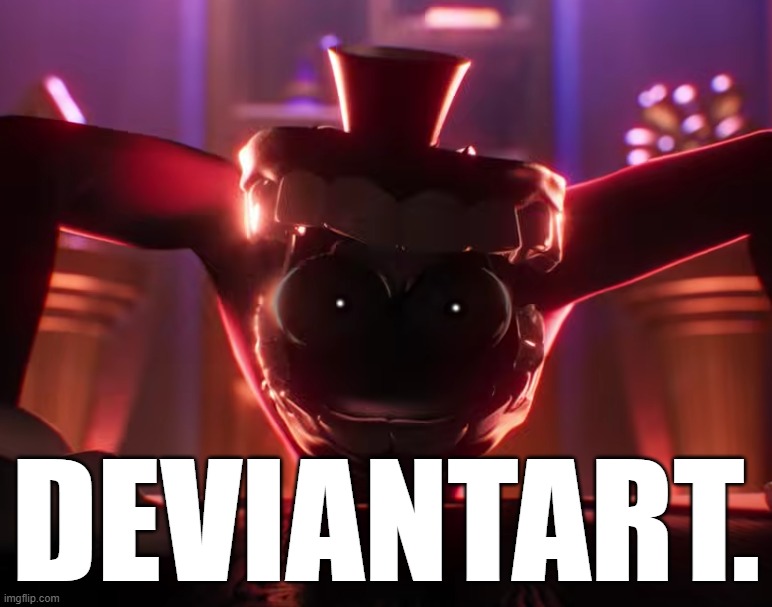 Caine crashout | DEVIANTART. | image tagged in caine crashout | made w/ Imgflip meme maker