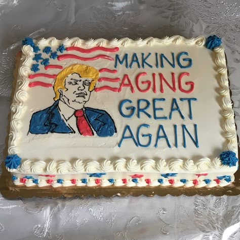 TRUMP BIRTHDAY CAKE Blank Meme Template