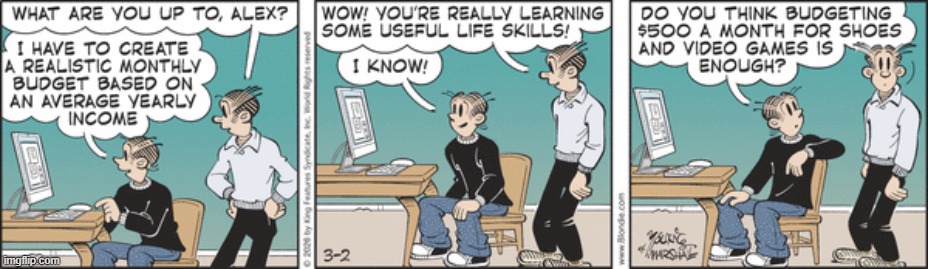 Blondie | image tagged in comics | made w/ Imgflip meme maker