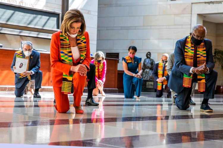 Democrats Kneeling | image tagged in democrats kneeling | made w/ Imgflip meme maker