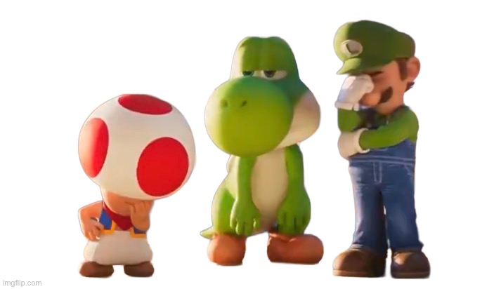 Toad Luigi and Yoshi reaction image | image tagged in toad luigi and yoshi reaction image | made w/ Imgflip meme maker