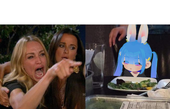 Woman Yelling At Lunelej Blank Meme Template