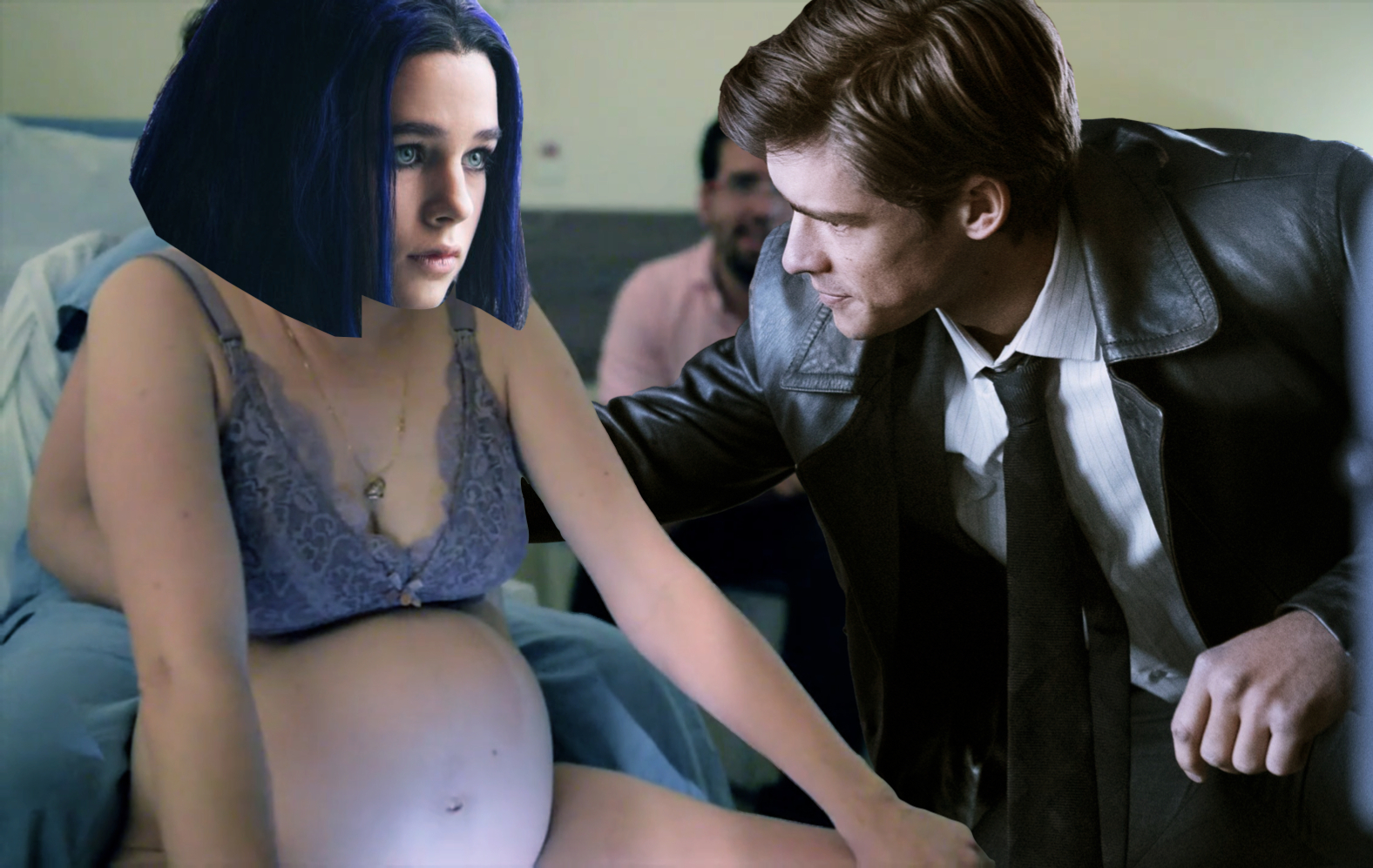 Raven Giving Birth Blank Meme Template