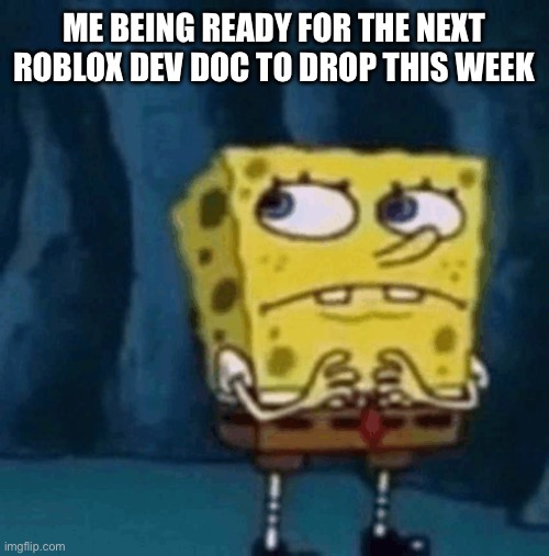 me being ready for the next roblox dev doc to drop this week | made w/ Imgflip meme maker