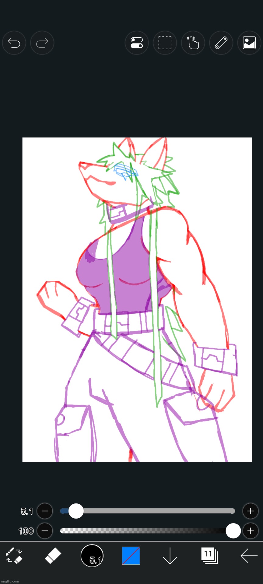 Anarchy W.I.P | image tagged in okay so she's a jackal now,ive finally decided,at last | made w/ Imgflip meme maker