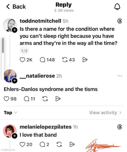 Ahhh… that band (rejected from “cursed comments” stream: “not cursed”) | image tagged in band,autism,syndrome,arms | made w/ Imgflip meme maker