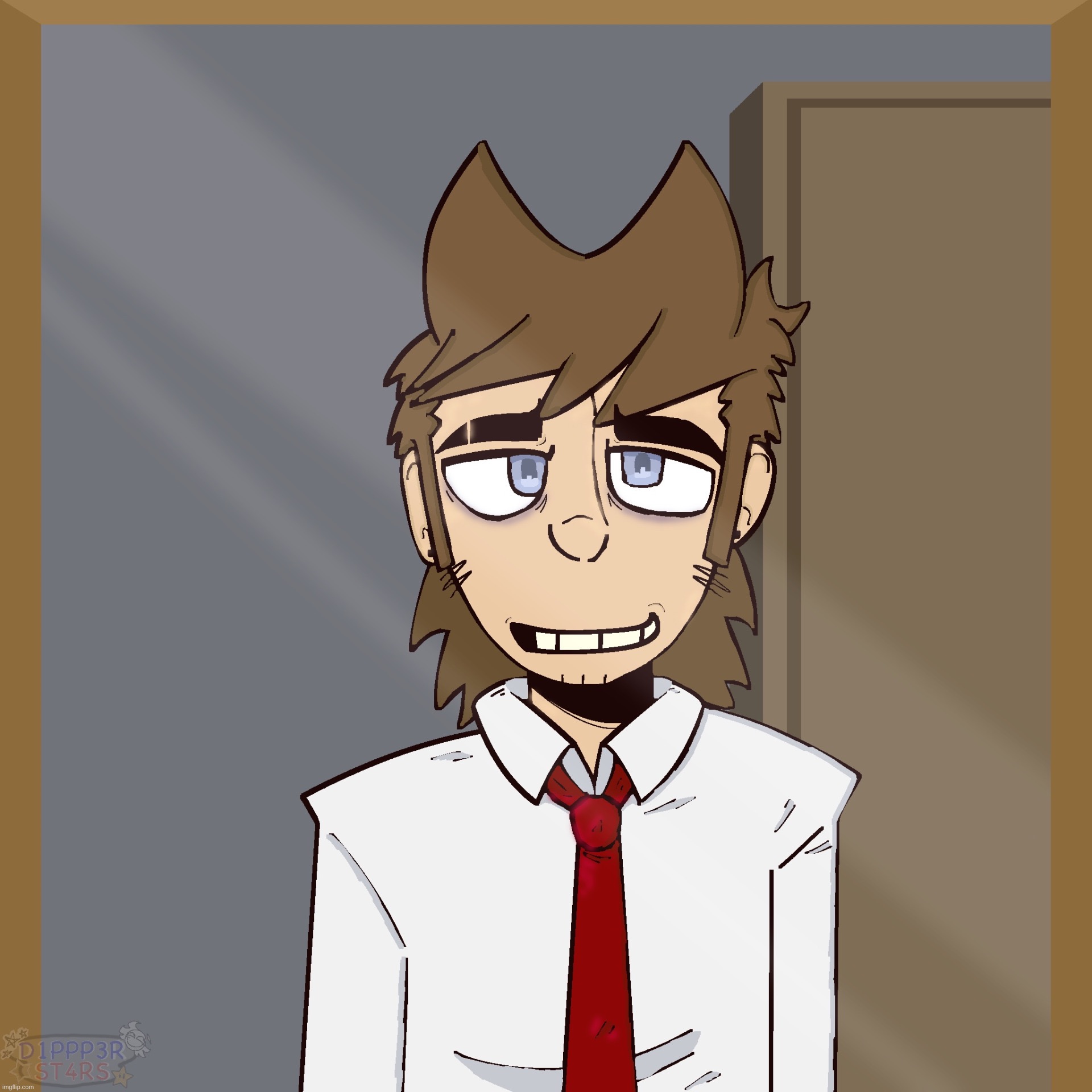 my gosh they gave him a j*b | image tagged in tord eddsworld,eddsworld,art,fanart | made w/ Imgflip meme maker