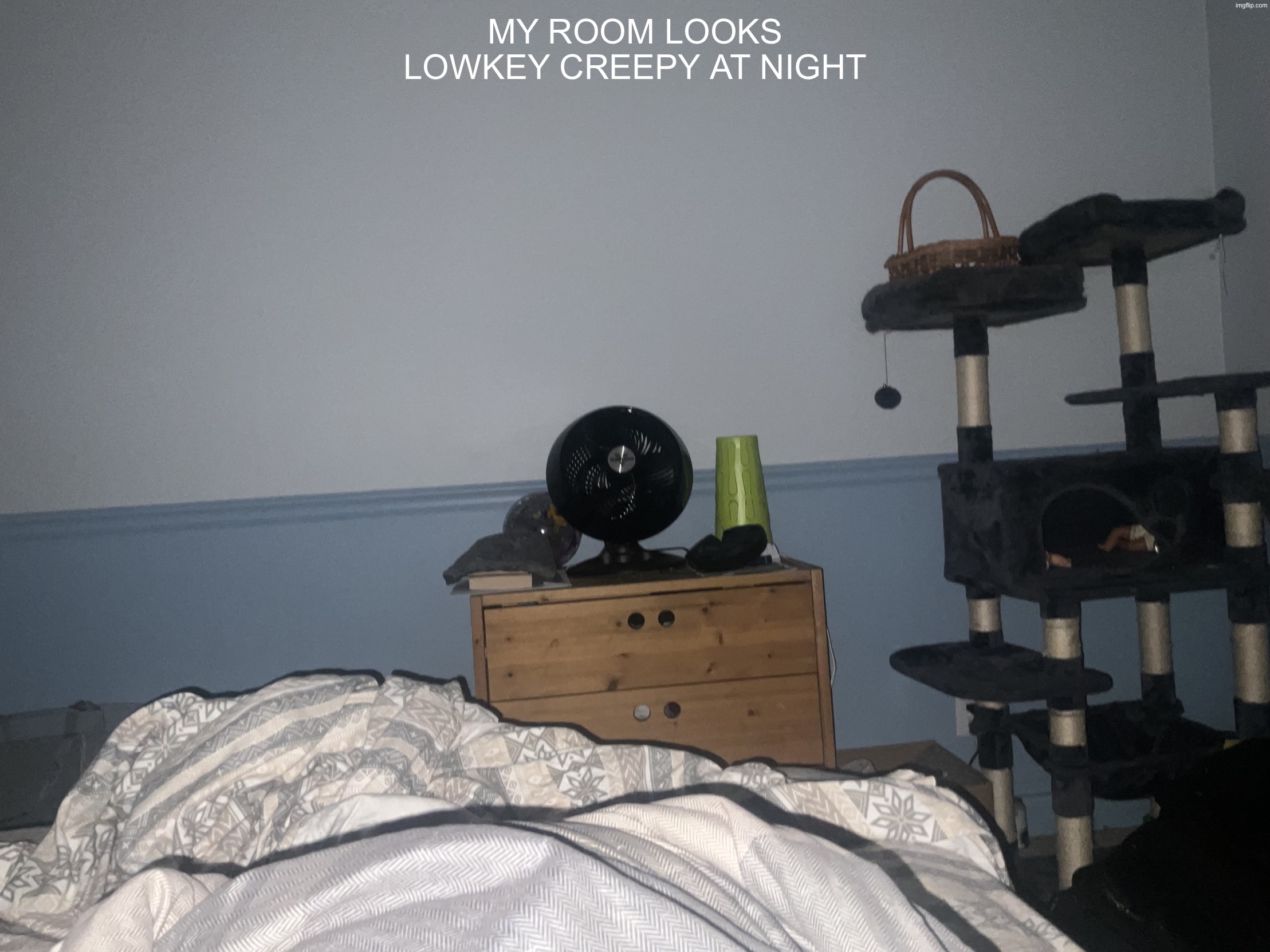 my room looks lowkey creepy at night | image tagged in img_2527 jpeg | made w/ Imgflip meme maker