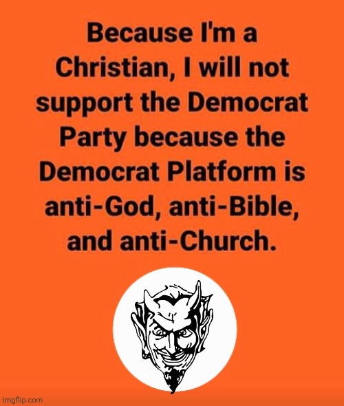 Why I don't vote Demorhhoid | image tagged in img 38 jpeg,democrats,satan | made w/ Imgflip meme maker