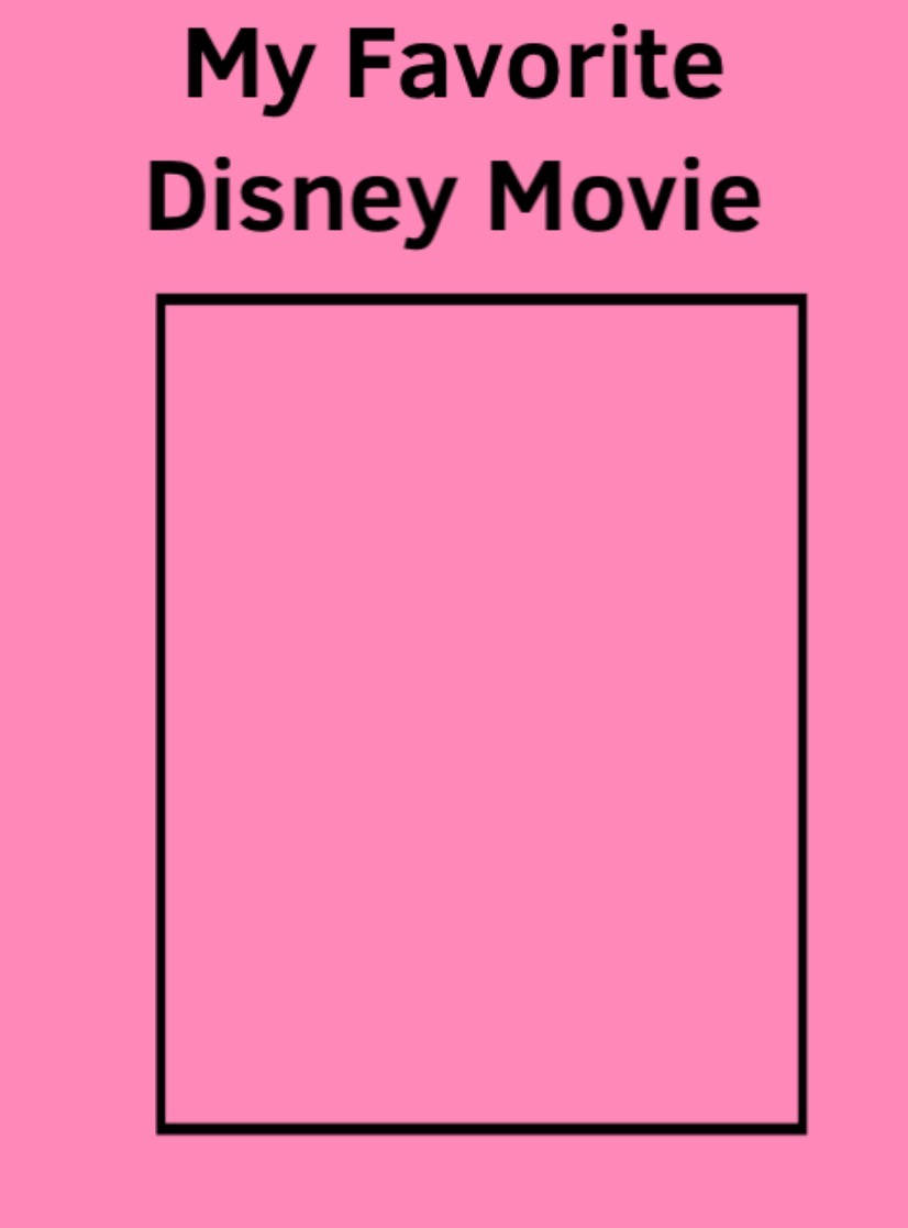 My Favorite Disney Movie Template Blank Meme Template