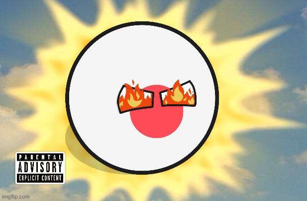 a madness Japan | image tagged in teletubbies sun baby | made w/ Imgflip meme maker