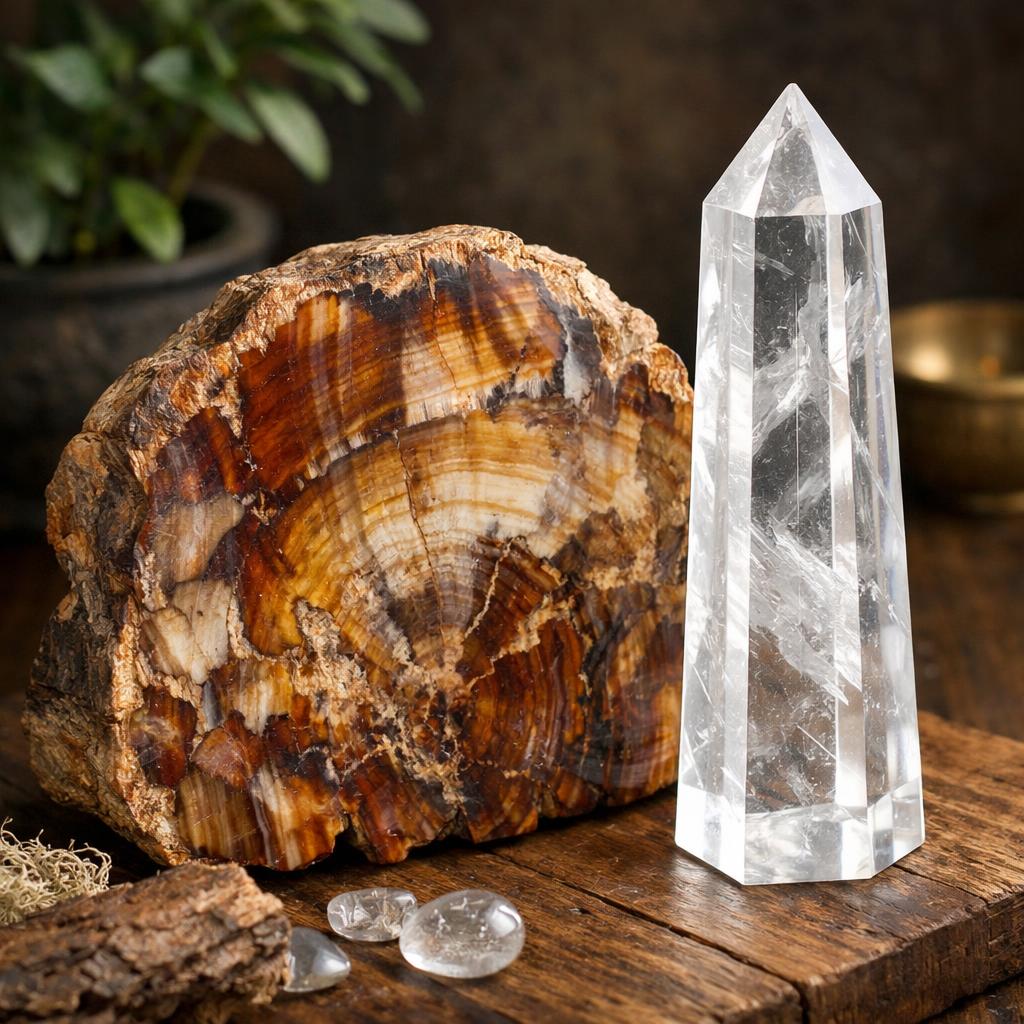Yes, you can put petrified wood and a clear quartz obelisk toget Blank Meme Template