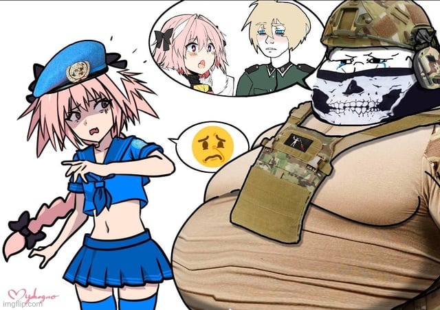 Apparently the Atomwaffen Division sexualizes femboys and trans people, so not only are they nazi LARPers, but they're creeps. | made w/ Imgflip meme maker