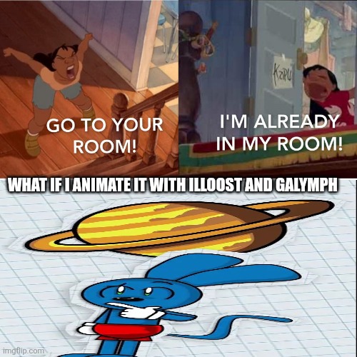 Who tells Nani and Lilo to quit fighting? | What if I animate it with illoost and galymph | image tagged in who tells nani and lilo to quit fighting | made w/ Imgflip meme maker