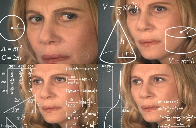 Trying to find the place where you heard a song that you swear you had before but didn’t in your mind. | image tagged in calculating meme | made w/ Imgflip meme maker