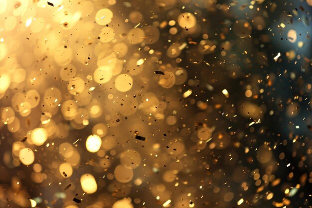 High Quality Gold Confetti Blank Meme Template