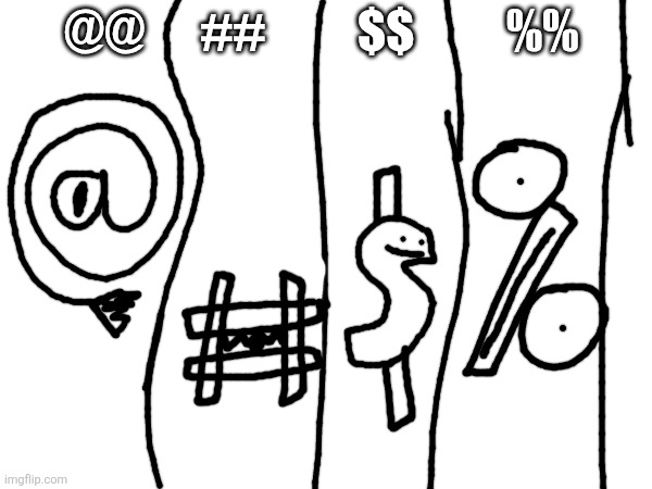 More inhabitants for ??'s pocket dimension | @@      ##          $$          %% | made w/ Imgflip meme maker