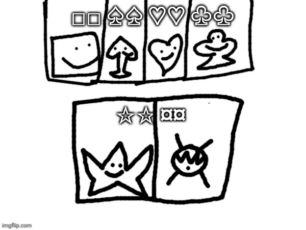 More inhabitants for ??'s pocket dimension | □□ ♤♤ ♡♡ ♧♧; ☆☆ ¤¤ | made w/ Imgflip meme maker