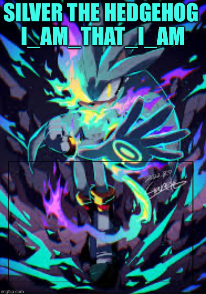High Quality Silver the hedgehog/ I_AM_THAT_I_AM Blank Meme Template