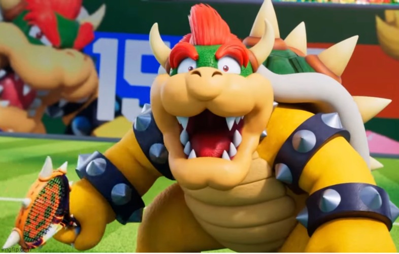 Suprised Bowser face | image tagged in suprised bowser face | made w/ Imgflip meme maker