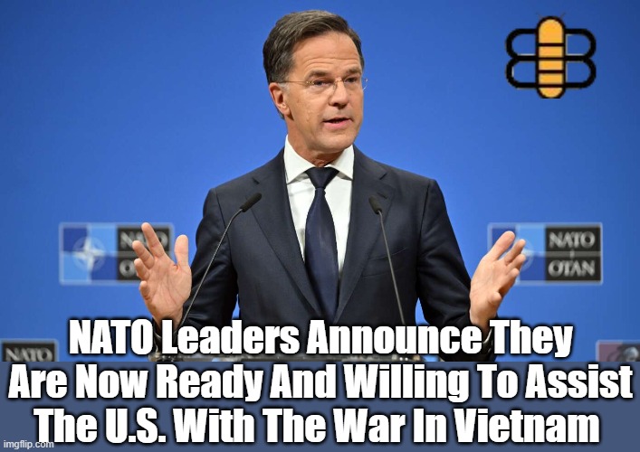 NATO Leaders Announce They Are Now Ready And Willing To Assist The U.S. With The War In Vietnam | made w/ Imgflip meme maker
